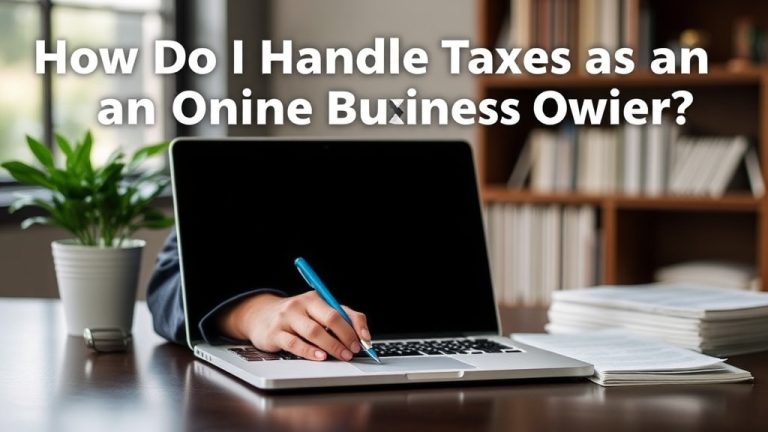 How Do I Handle Taxes as an Online Business Owner?