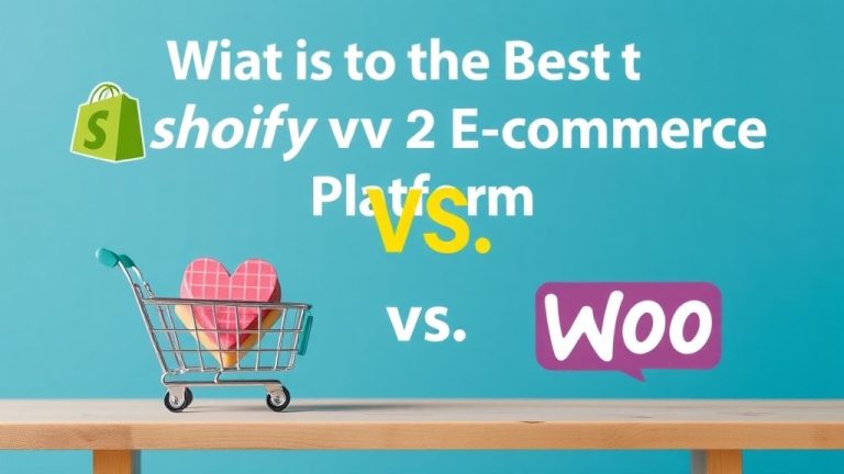 What Is the Best E-commerce Platform (shopify Vs Woocommerce)?