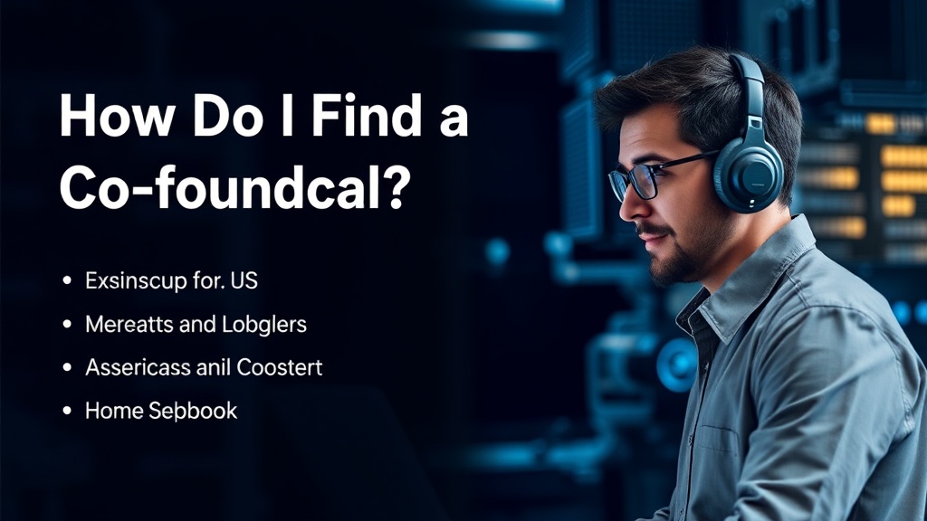 How Do I Find a Technical Co-founder?